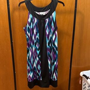 Piper & Blue Black and Purple Dress